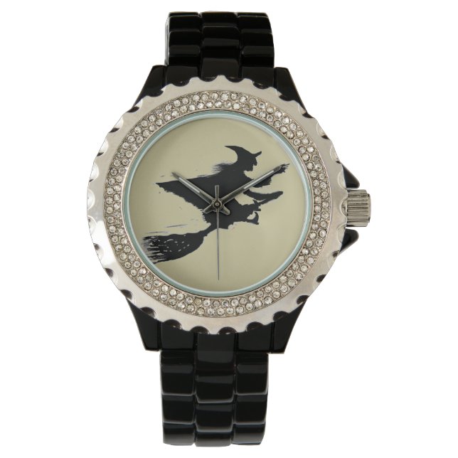 Reloj De Pulsera Bruja voladora (Anverso)