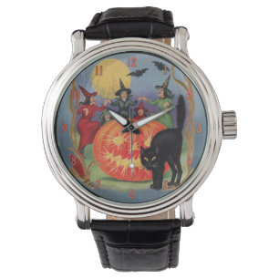Reloj De Pulsera Brujas del baile de Halloween del vintage