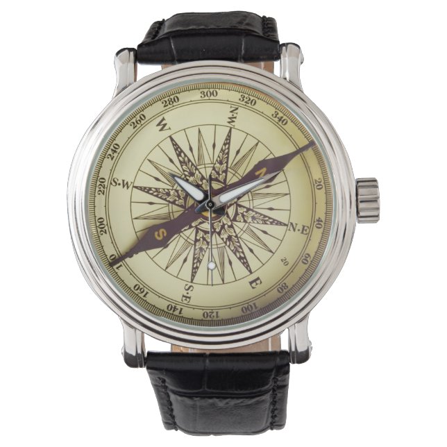 Reloj De Pulsera Brújula antigua (Anverso)