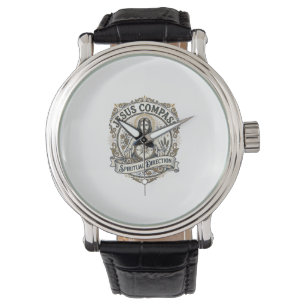 Reloj De Pulsera Brújula de Jesús Dirección Espiritual Brújula de J