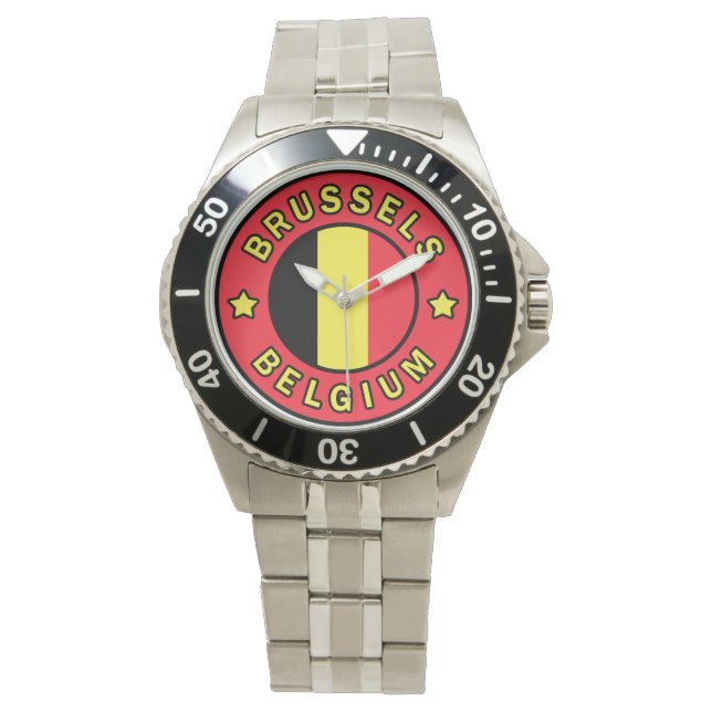 Reloj De Pulsera Bruselas Bélgica (Anverso)