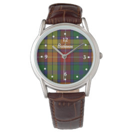Reloj De Pulsera Buchanan Tartan Plaid Fase Personalizado Watch