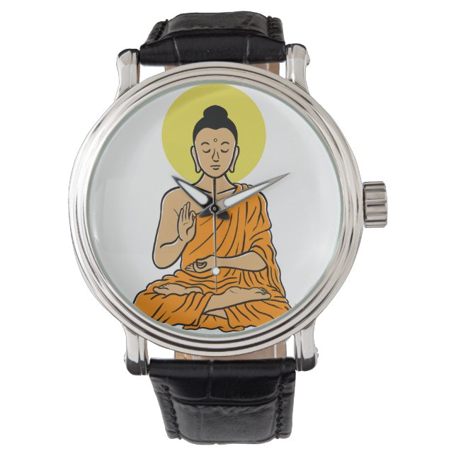 Reloj De Pulsera Buda caricatura Buddhism.net (Anverso)