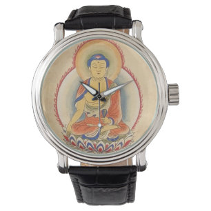 Reloj De Pulsera Buda en la meditación