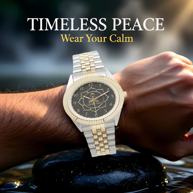 Reloj De Pulsera Buda haciendo meditación espiritual (Subido por el creador)