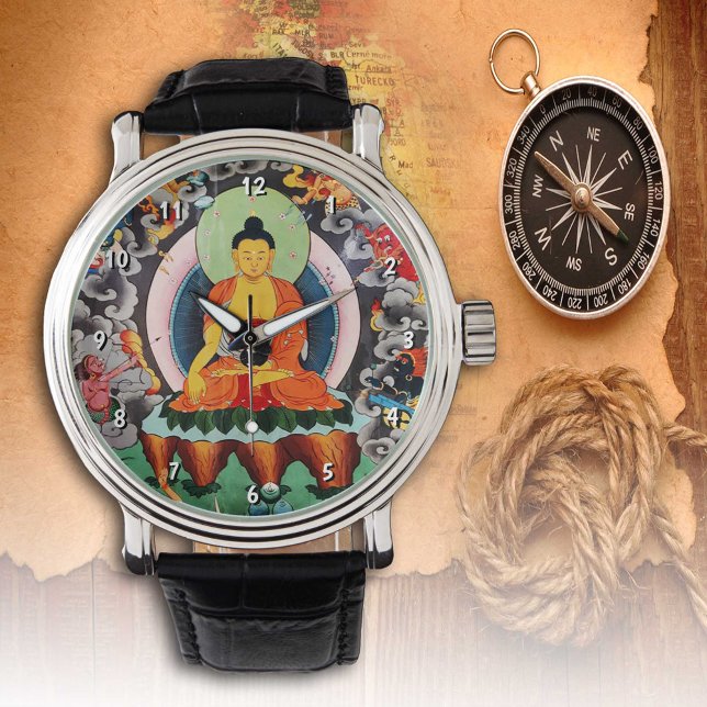 Reloj De Pulsera Buda Shakyamuni watch, budismo tibetano / Dharma (Subido por el creador)