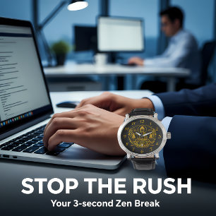 Reloj De Pulsera Buda simbólico rodeado de elementos naturales