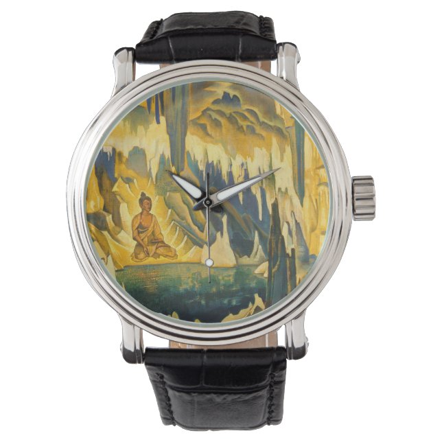 Reloj De Pulsera Buddha the Winner (Arte Budista) (de Roerich) (Anverso)