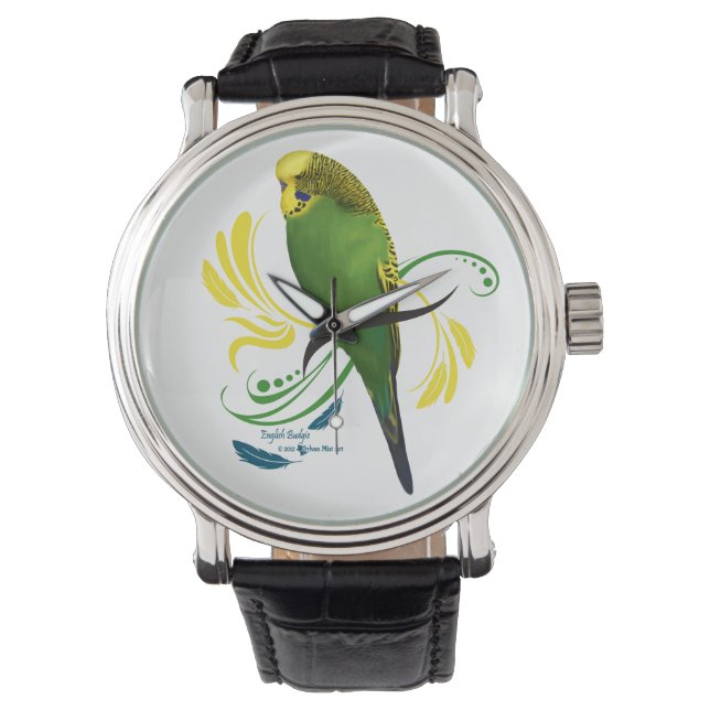 Reloj De Pulsera Budgie inglesa (Anverso)