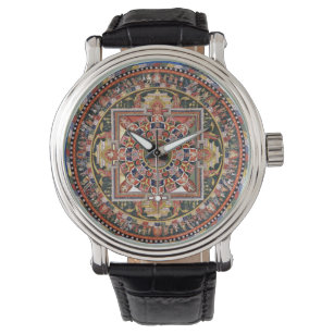 Reloj De Pulsera Budismo tántrico tibetano vintage Mandala