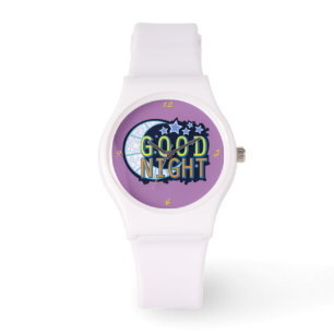 Reloj De Pulsera Buenas noches Crescent Moon Thunder_Cove