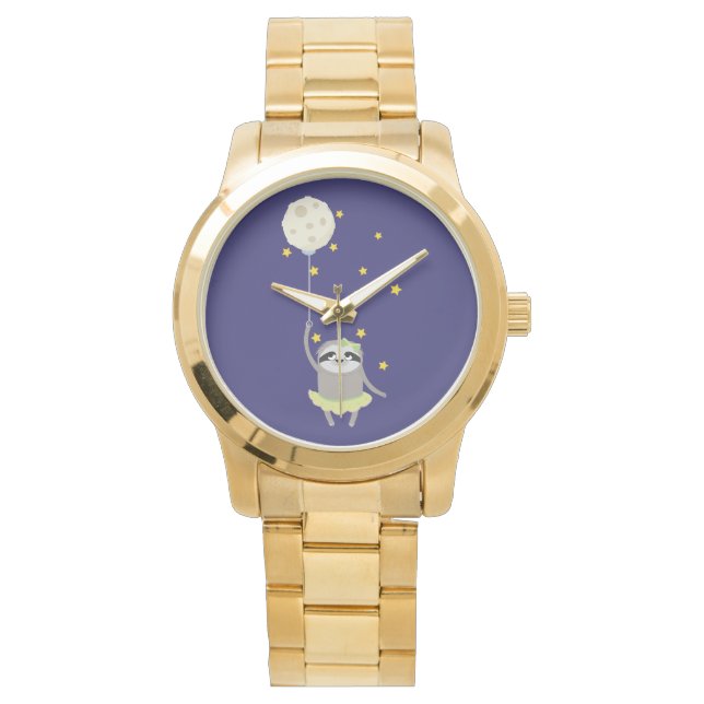 Reloj De Pulsera Buenas Noches Slots con la Luna (Anverso)