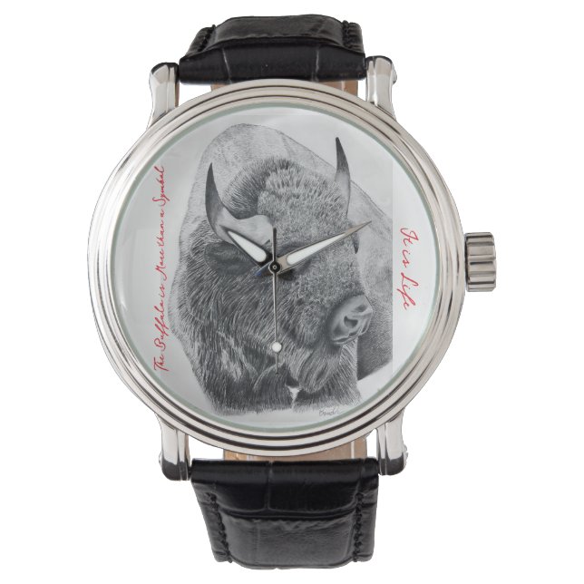 Reloj De Pulsera Búfalo Americano (Anverso)