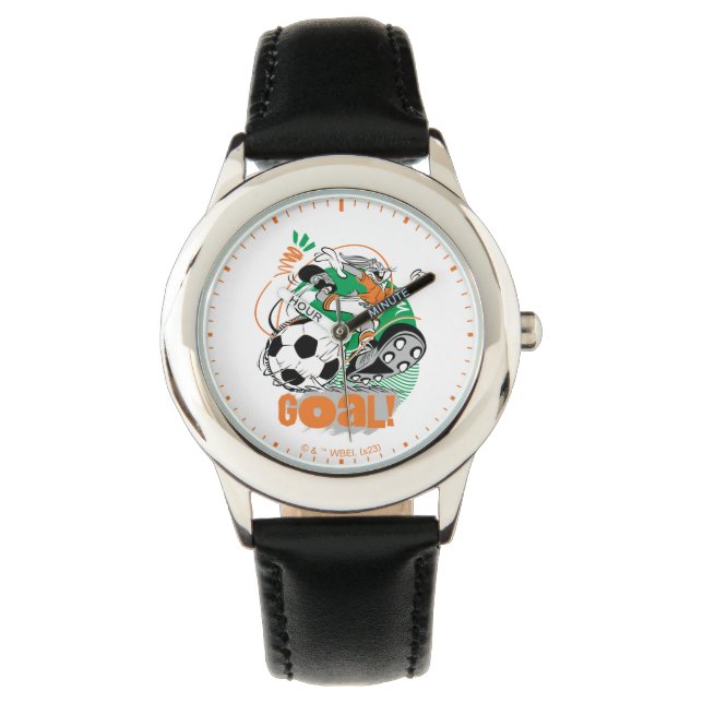 Reloj De Pulsera BUGS BUNNY™ Gol de fútbol de patada (Anverso)
