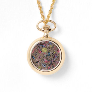 Reloj De Pulsera Bugs de garabatos en mocha marrón