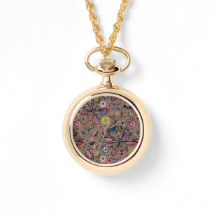 Reloj De Pulsera Bugs de garabatos en mocha marrón