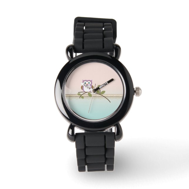 Reloj De Pulsera Búho adorable y femenino (Anverso)