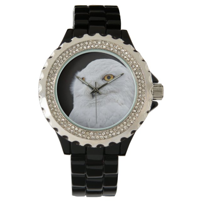 Reloj De Pulsera Búho Blanco (Anverso)