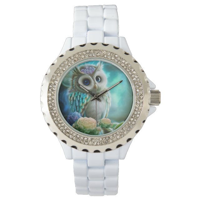 Reloj De Pulsera Búho Cuadrillo (Anverso)