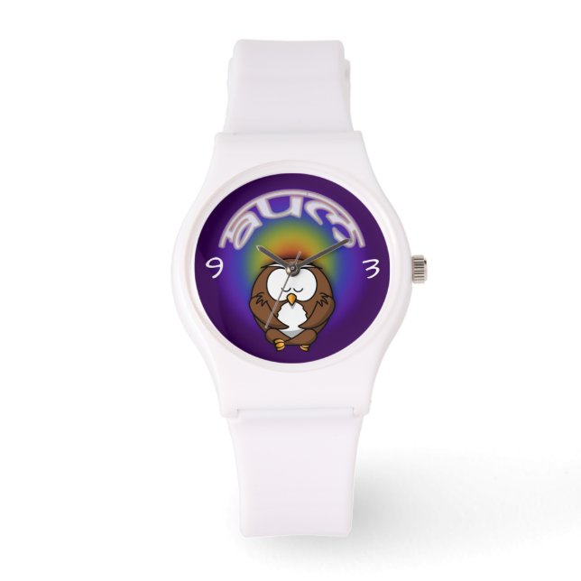 Reloj De Pulsera búho de yoga (Anverso)