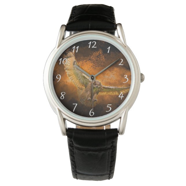 Reloj De Pulsera Búho depredador (Anverso)