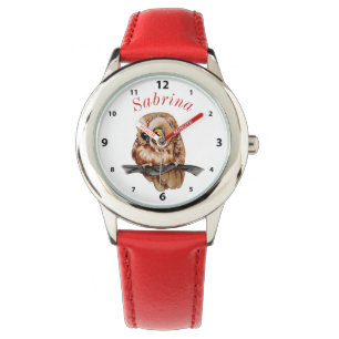 Reloj De Pulsera Búho marrón en Branch Girly