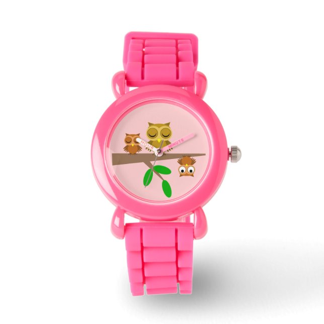 Reloj De Pulsera búhos lindos y divertidos (Anverso)