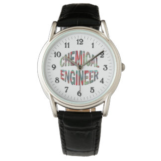 Reloj De Pulsera Bulging Chemical Engineer Text