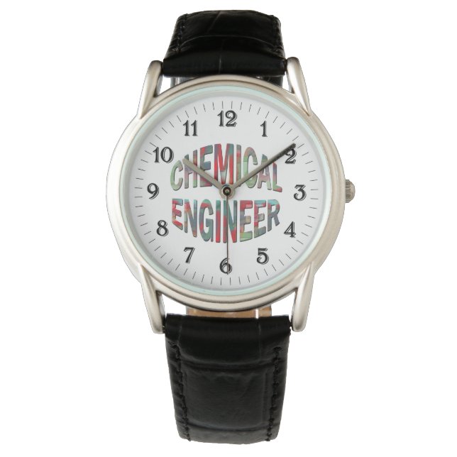Reloj De Pulsera Bulging Chemical Engineer Text (Anverso)