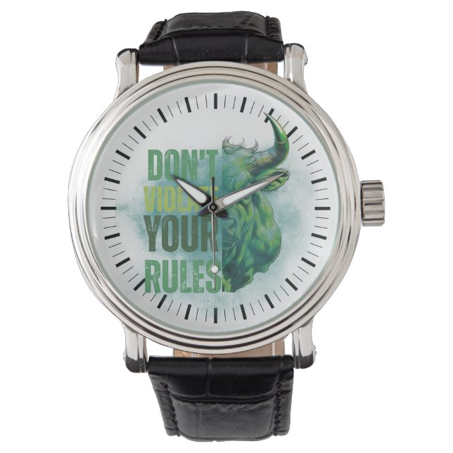 Reloj De Pulsera Bull design | Reminder | Motivation (Anverso)