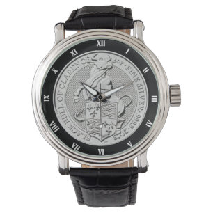 RELOJ DE PULSERA BULL NEGRA DE LA MONEDA DE CLARENCE
