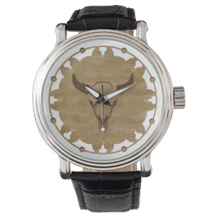 Reloj De Pulsera Bull Skull