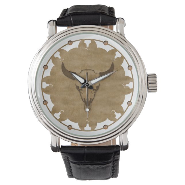 Reloj De Pulsera Bull Skull (Anverso)