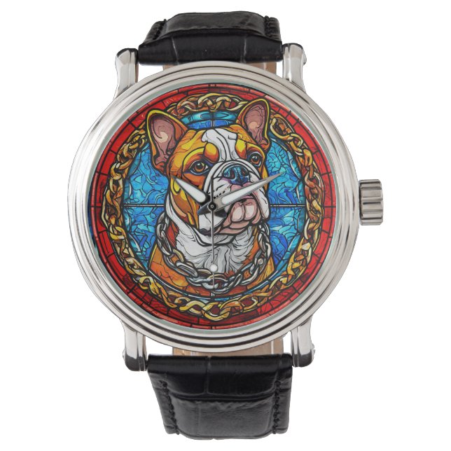 Reloj De Pulsera Bulldog Adorable (Anverso)