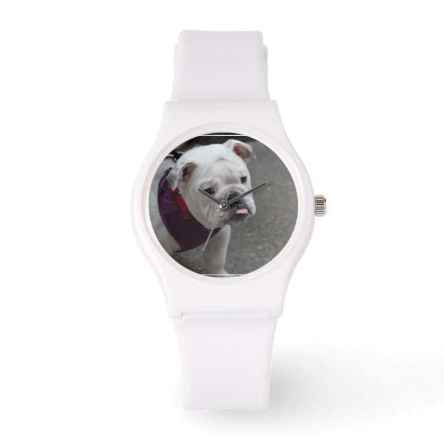 Reloj De Pulsera Bulldog Adorable (Anverso)