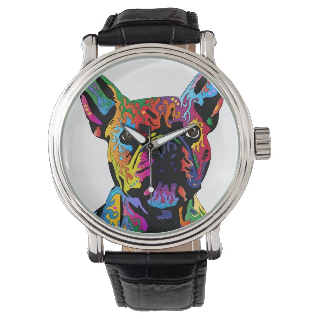 Reloj De Pulsera Bulldog francés (Anverso)
