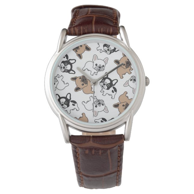 Reloj De Pulsera Bulldog francés, accesorios franceses (Anverso)