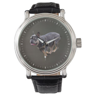 Reloj De Pulsera Bulldog Francés Corriendo
