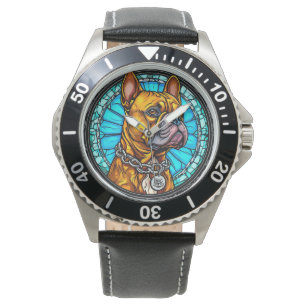 Reloj De Pulsera Bulldog Francés en Diseño Ornate