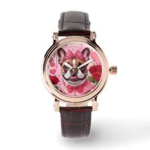 Reloj De Pulsera Bulldog Francés Enamorado French Bulldog