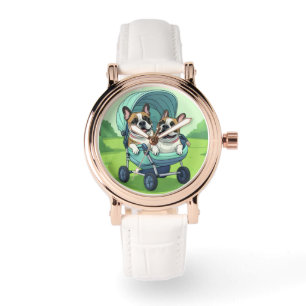 Reloj De Pulsera Bulldog Francés Französische Bulldogge Gemelos