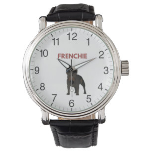 Reloj De Pulsera Bulldog francés oscuro