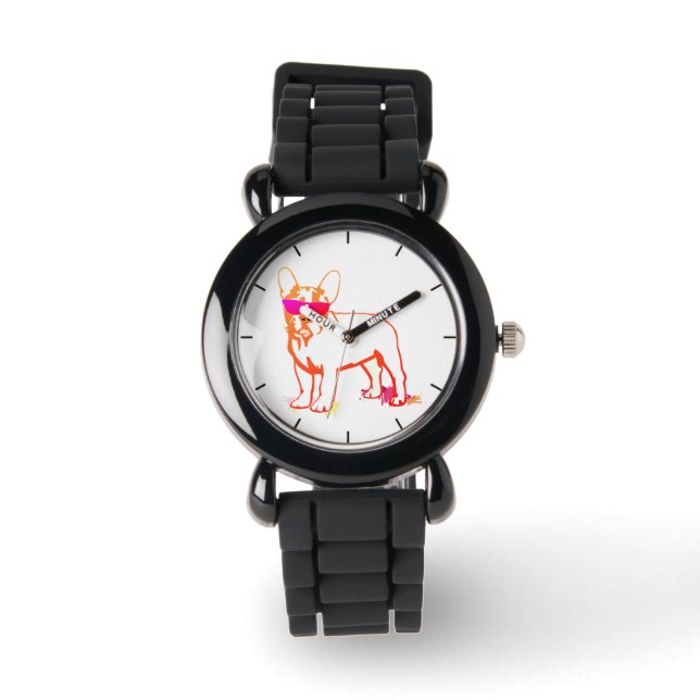 Reloj De Pulsera Bulldog Super Frenchie (Anverso)
