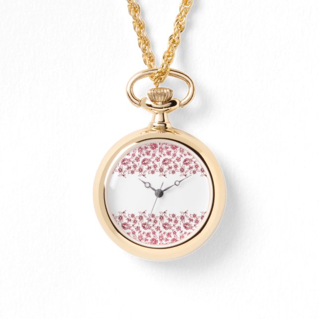 Reloj De Pulsera Bunches rosados de flores (Anverso)