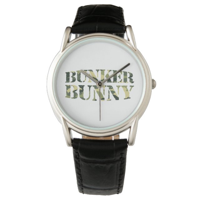 RELOJ DE PULSERA BUNKER BUNNY CAMO / CAMOUFLAJE (Anverso)
