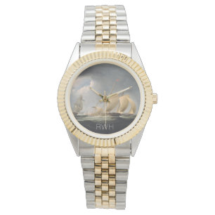 Reloj De Pulsera Buques de vela marítimos monogramados