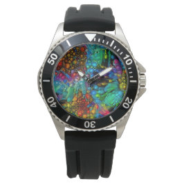 Reloj De Pulsera Burbuja psicodélica explota dias abstractas