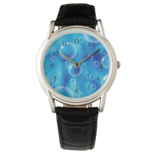 Reloj De Pulsera Burbujas azules (Anverso)