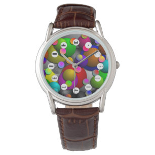 Reloj De Pulsera Burbujas (cara maya) de Kenneth Yoncich