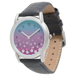 Reloj De Pulsera Burbujas Cranberry-Blue (con números)
